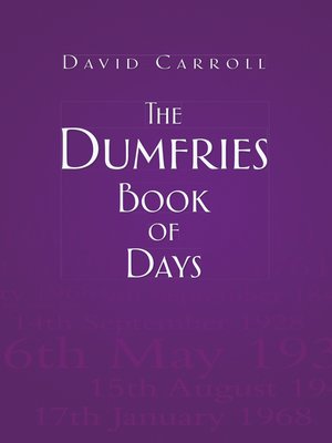 cover image of The Dumfries Book of Days